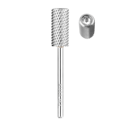 Drill Bit Large Barrel Coarse Silver 3/32" Diamond Nail Supplies