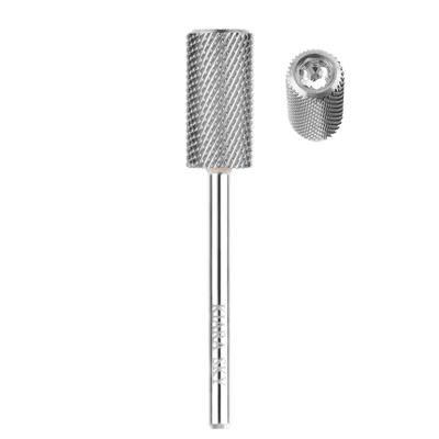 Drill Bit Large Barrel Medium Silver 3/32" Diamond Nail Supplies