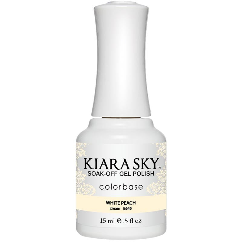 Gel Polish - G645 White Peach Diamond Nail Supplies