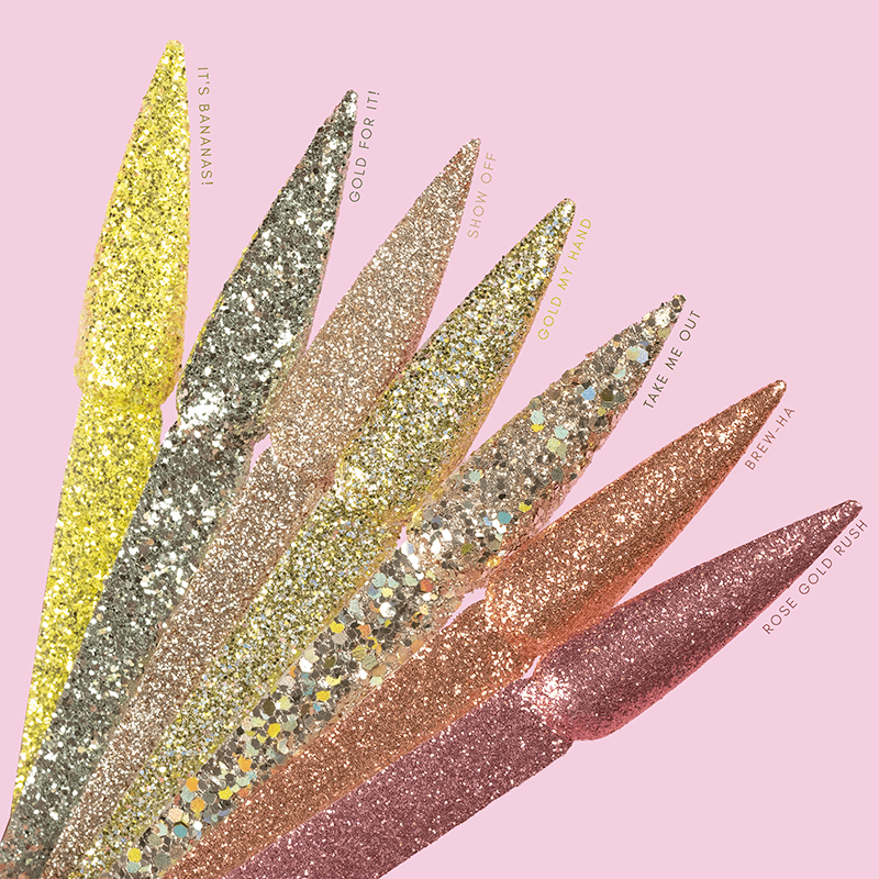Sprinkle On - SP285 Gold for It! Diamond Nail Supplies