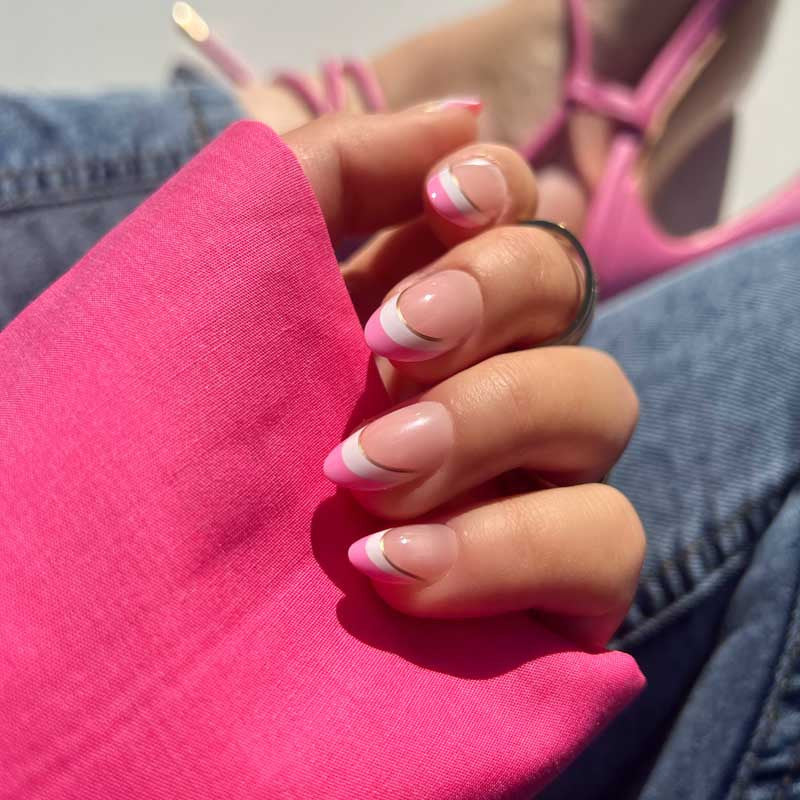 xPress Pro Press-On Nail Tips - XPAS01 Ballerina Diamond Nail Supplies