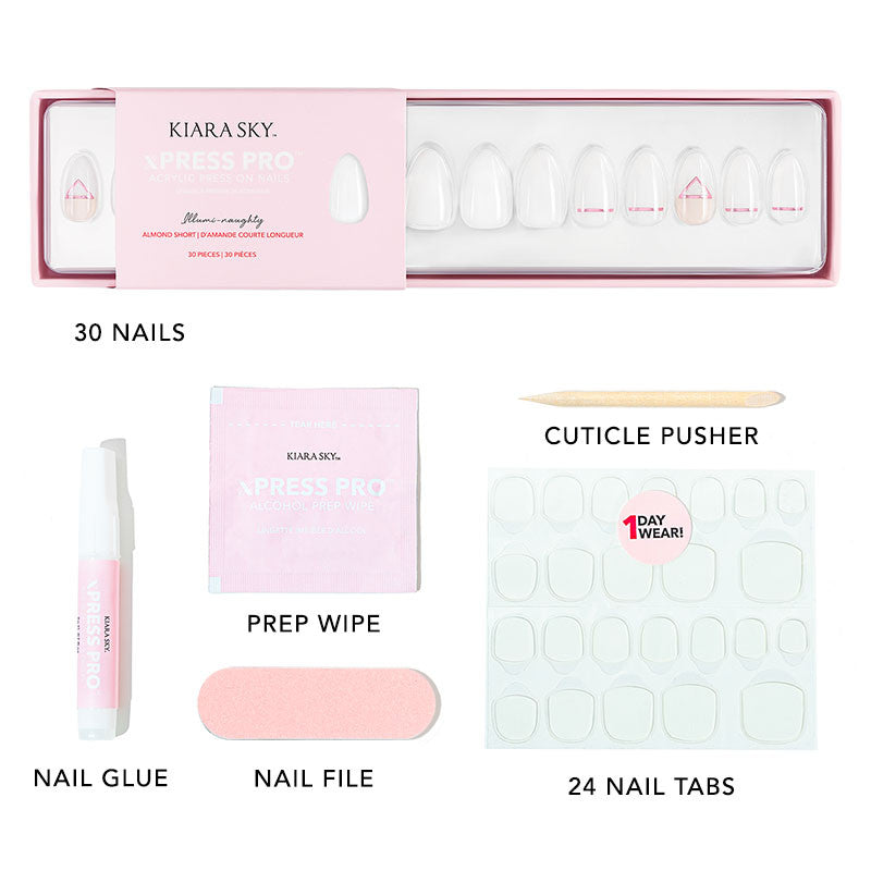 xPress Pro Press-On Nail Tips - XPAS04 lllumi-naughty Diamond Nail Supplies
