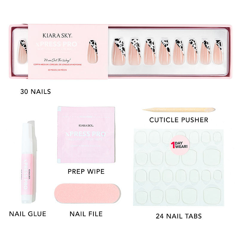 xPress Pro Press-On Nail Tips - XPCM05 Moo out the way! Diamond Nail Supplies