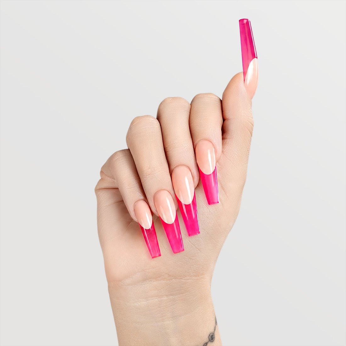 Swatch for Chaun Legend Glaze Gel Polish bottle Barbie On The Rocks LGG02 Professional gel polish, 15 ml (0.5 fl oz), featured in the Glaze Collection