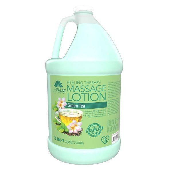 Healing Therapy Massage Lotion - Green Tea 1 Gallon Diamond Nail Supplies