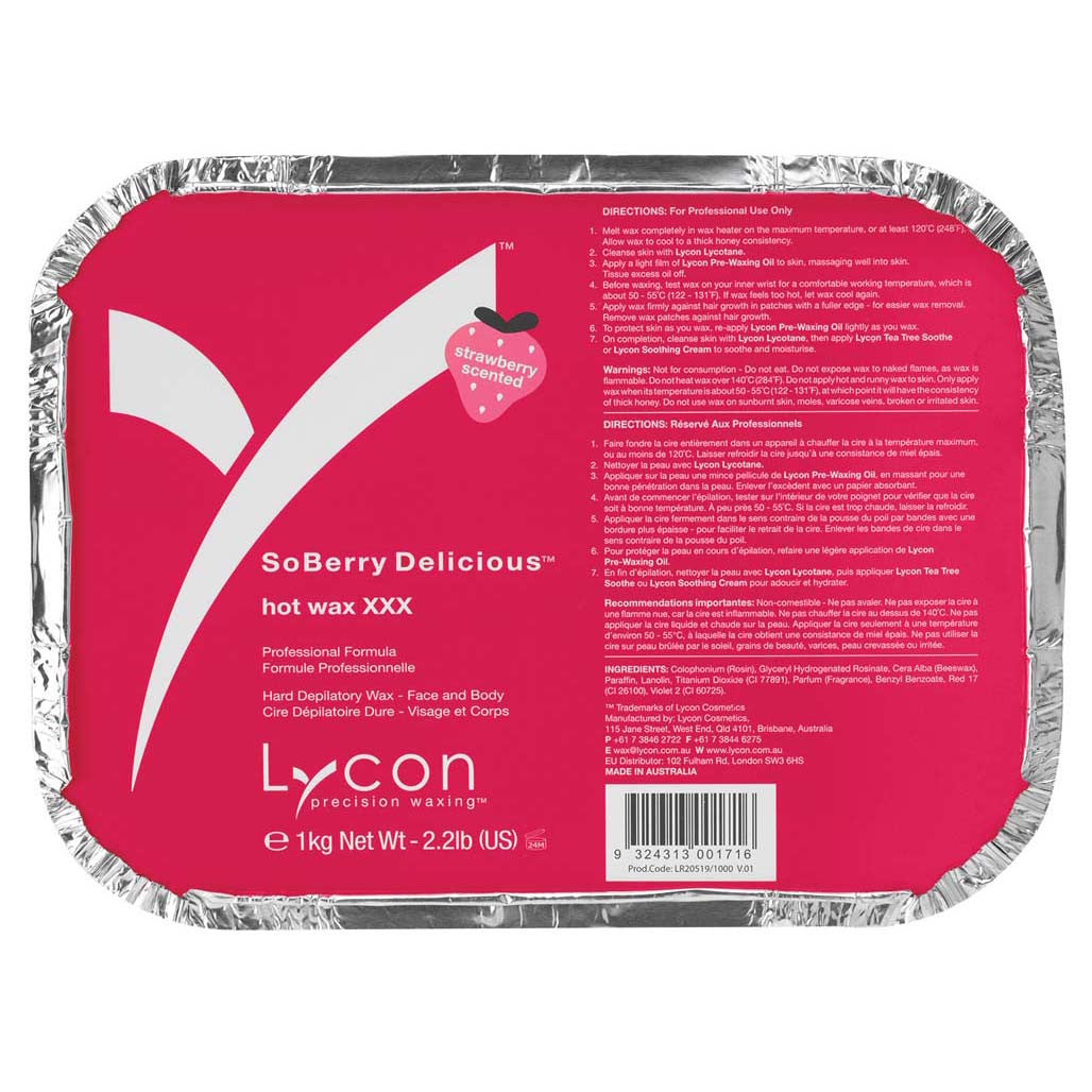 Soberry Delicious Hot Wax 1kg Diamond Nail Supplies