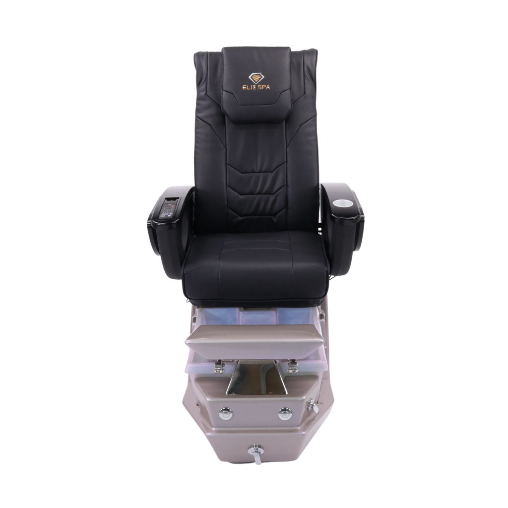 Pedicure Spa Chair - Maximus Black | Black | Grey Pedicure Chair