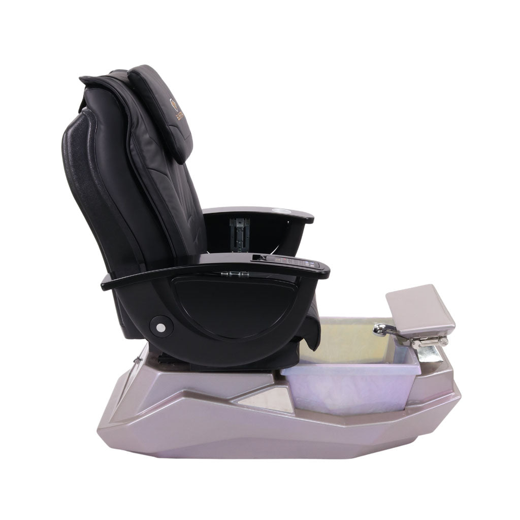 Pedicure Spa Chair - Maximus Black | Black | Grey Pedicure Chair