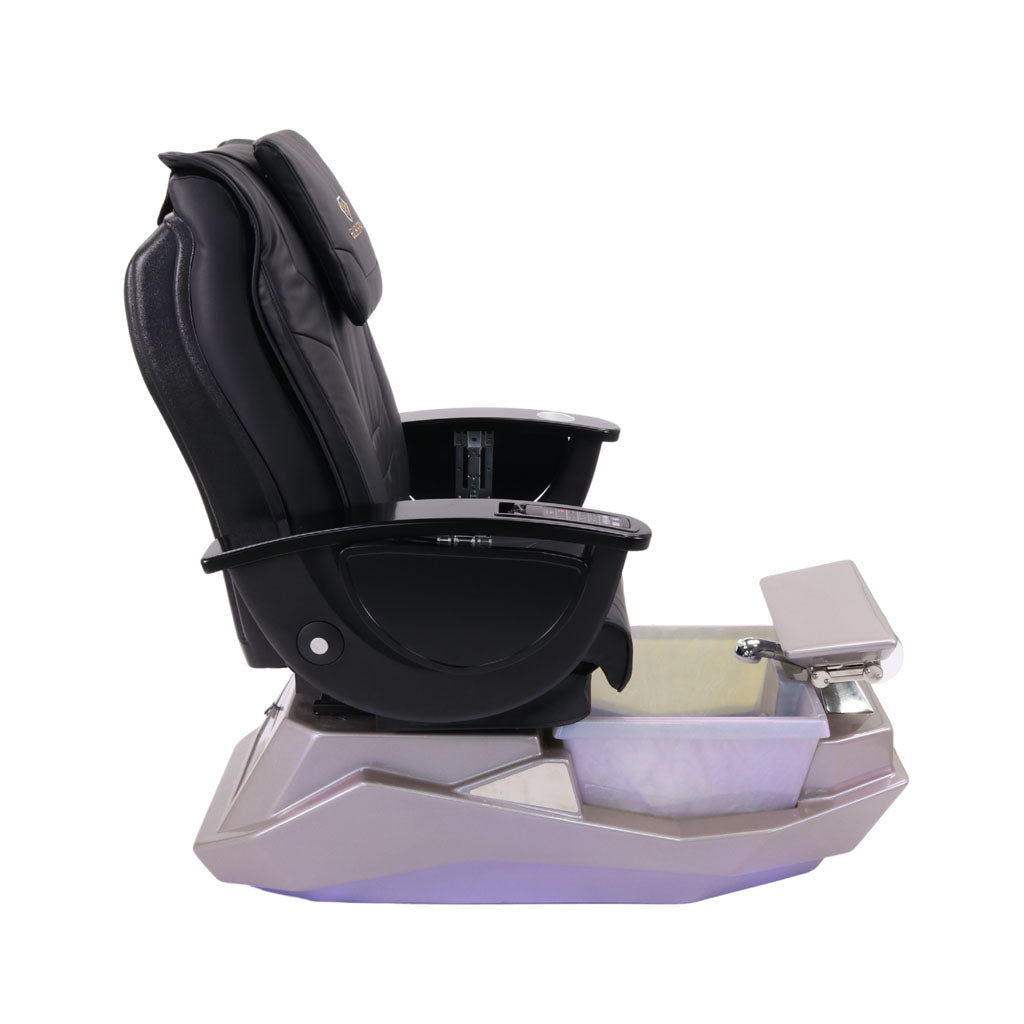 Pedicure Spa Chair - Maximus Black | Black | Grey Pedicure Chair