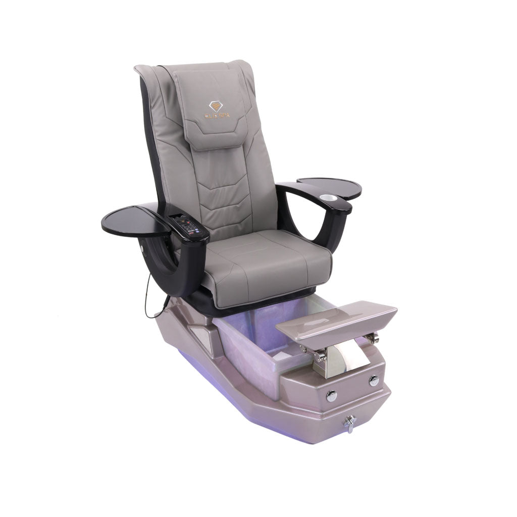 Pedicure Spa Chair - Maximus Black | Grey | Grey Pedicure Chair
