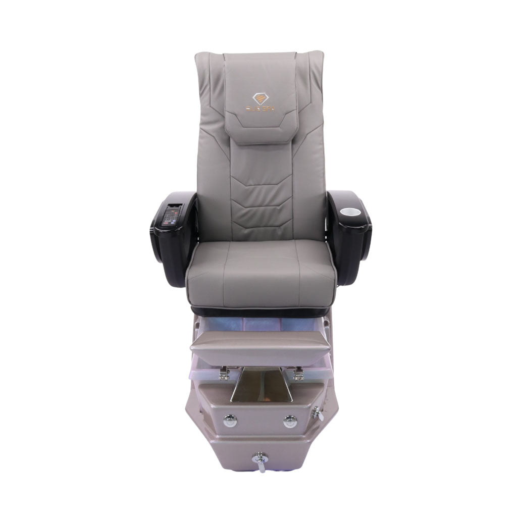 Pedicure Spa Chair - Maximus Black | Grey | Grey Pedicure Chair