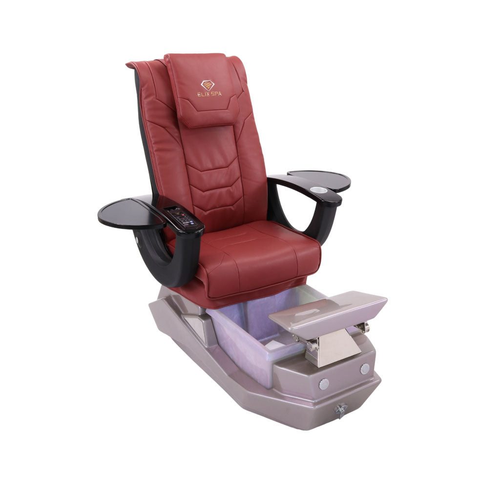Pedicure Spa Chair - Maximus Black | Burgundy | Grey Pedicure Chair