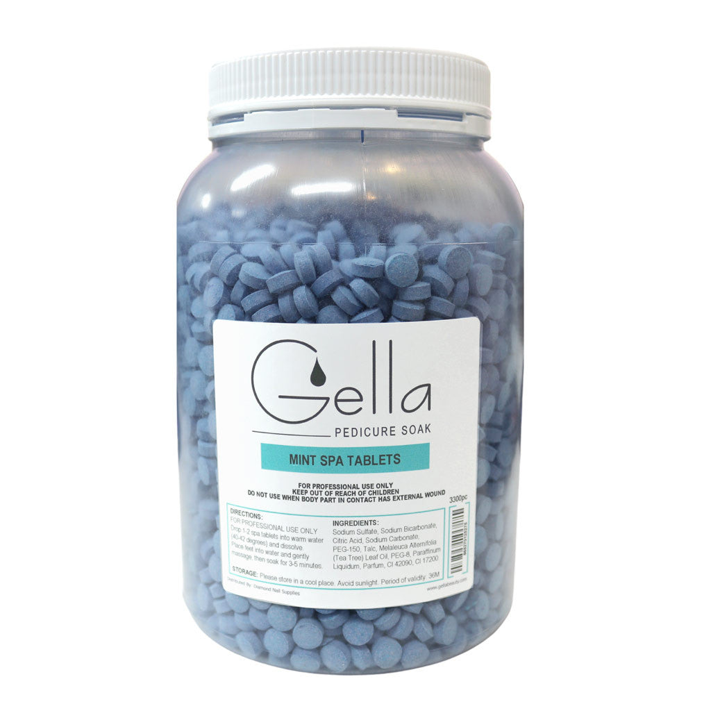 Gella Mint Spa Tablets 3300pc Diamond Nail Supplies