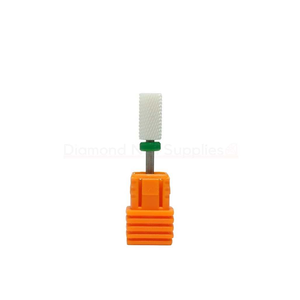 Ceramic Drill Bit Large Barrel C White 3/32" Diamond Nail Supplies