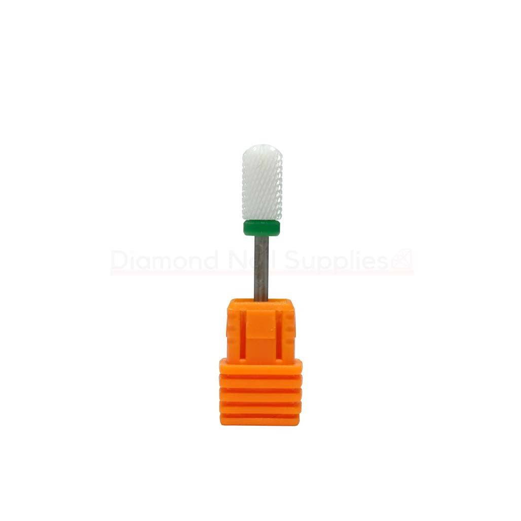 Ceramic Drill Bit Rounded Top C White 3/32" Diamond Nail Supplies