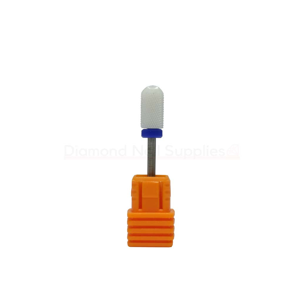 Ceramic Drill Bit Rounded Top Large Barrel M White 3/32" Diamond Nail Supplies