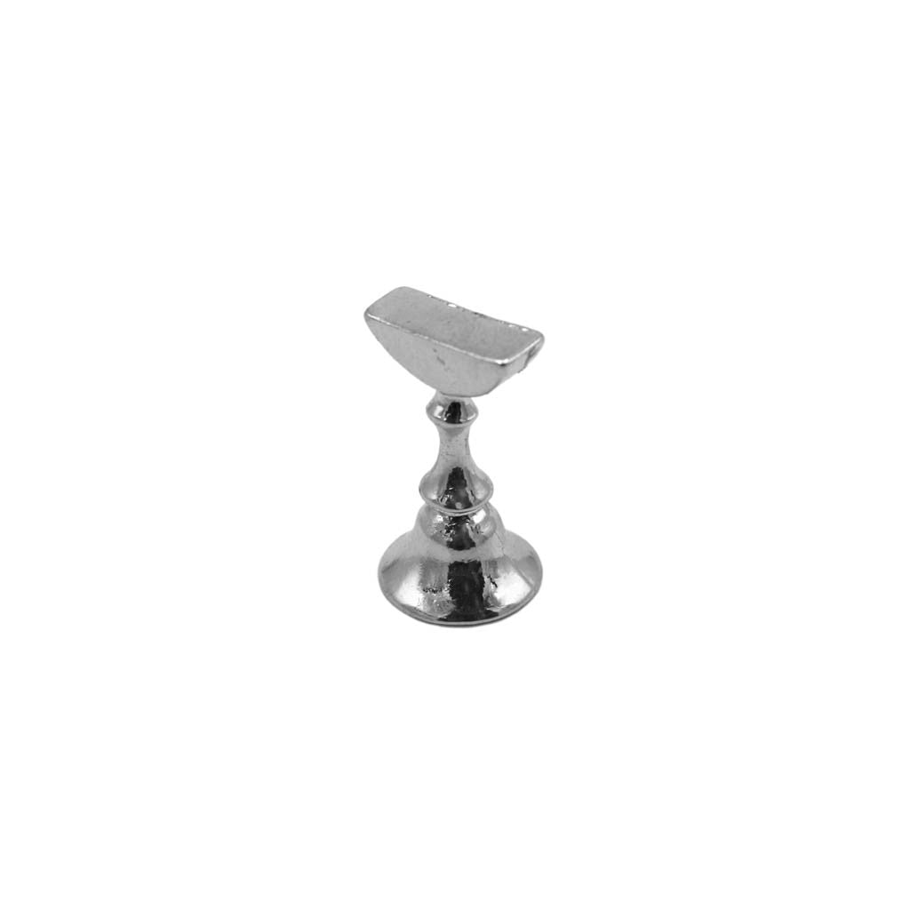 Nail Holder Alloy Crystal Display Stand - Silver Diamond Nail Supplies