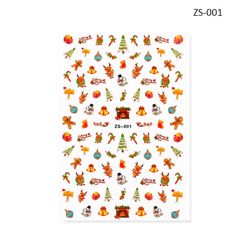 Nail Sticker - Christmas ZS001 Diamond Nail Supplies