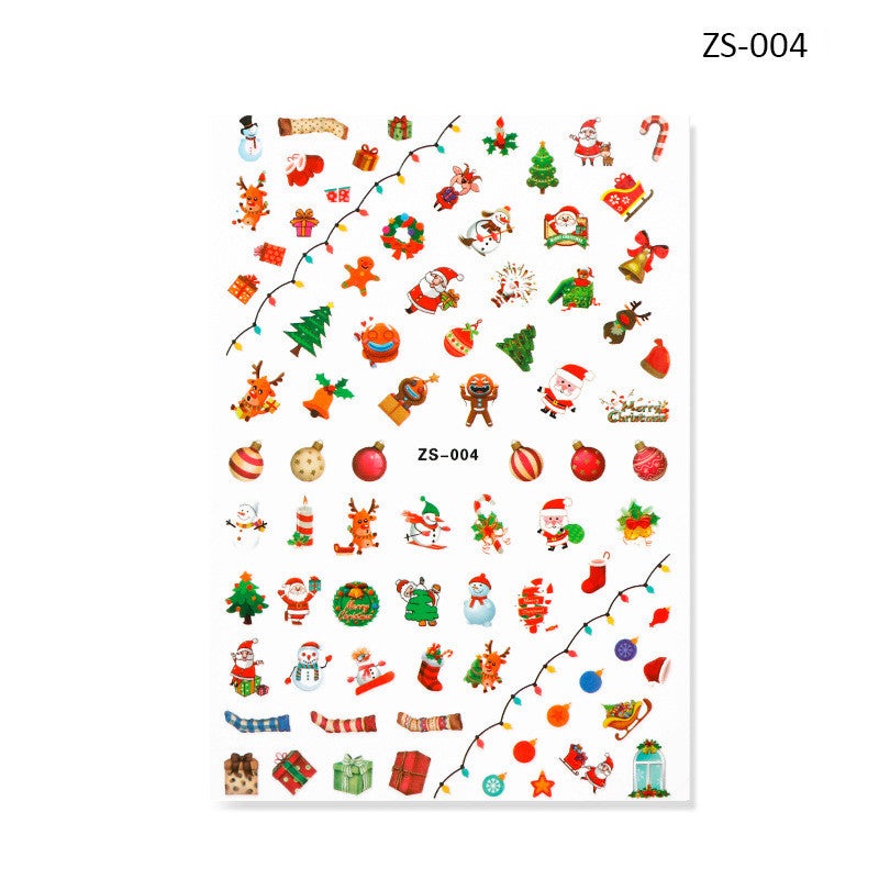 Nail Sticker - Christmas ZS004 Diamond Nail Supplies