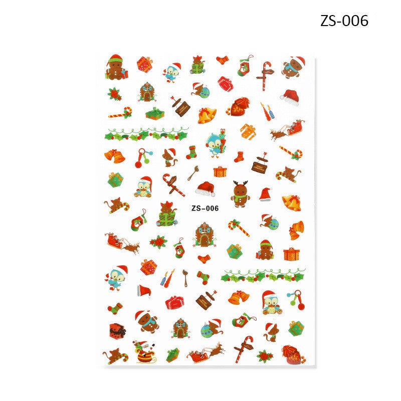 Nail Sticker - Christmas ZS006 Diamond Nail Supplies