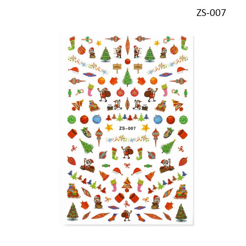 Nail Sticker - Christmas ZS007 Diamond Nail Supplies