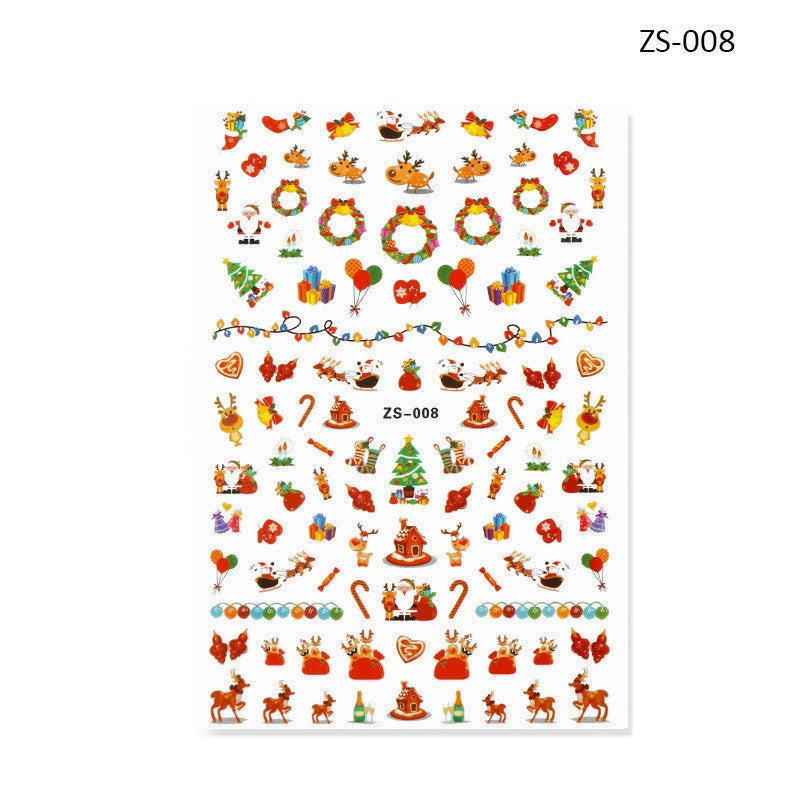 Nail Sticker - Christmas ZS008 Diamond Nail Supplies