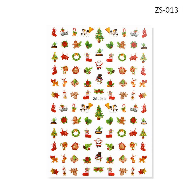 Nail Sticker - Christmas ZS013 Diamond Nail Supplies