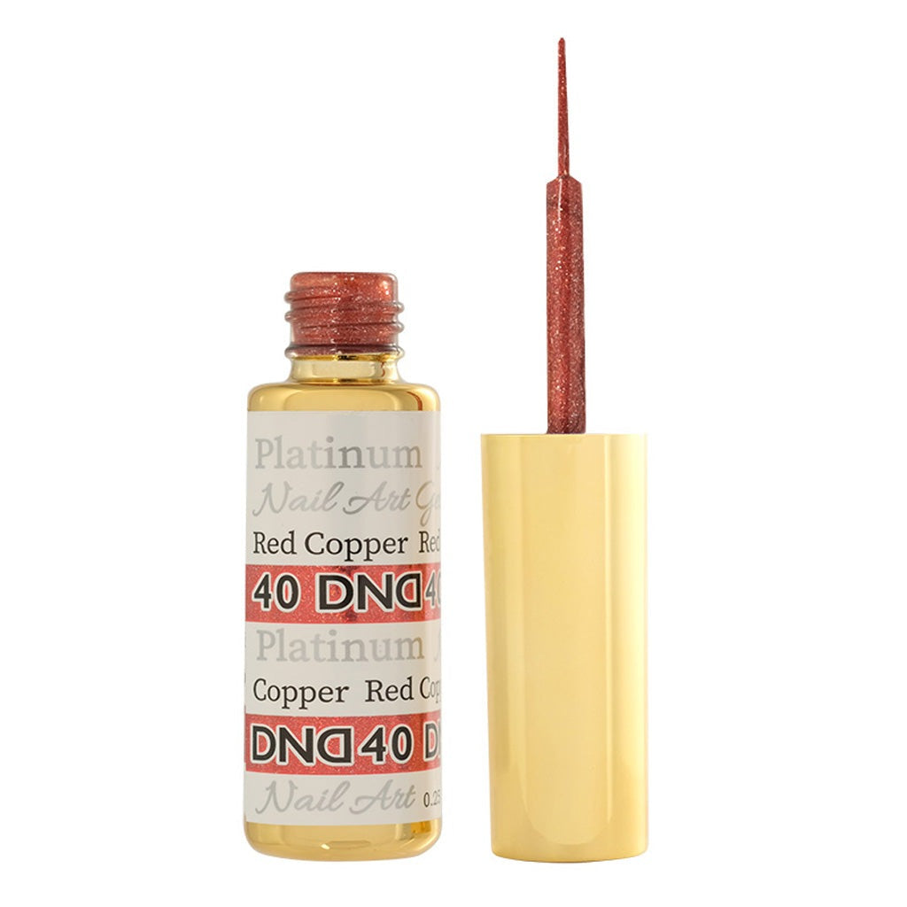 Nail Art Platinum - 40 Red Copper Diamond Nail Supplies