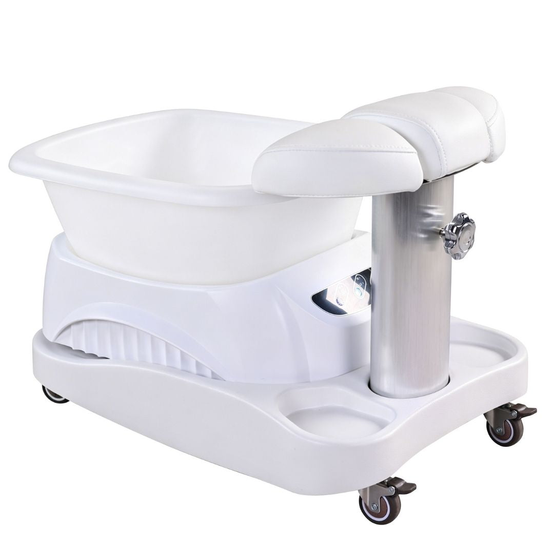 Pedicure Foot Stand - White for Pipeless Pedicure Spa