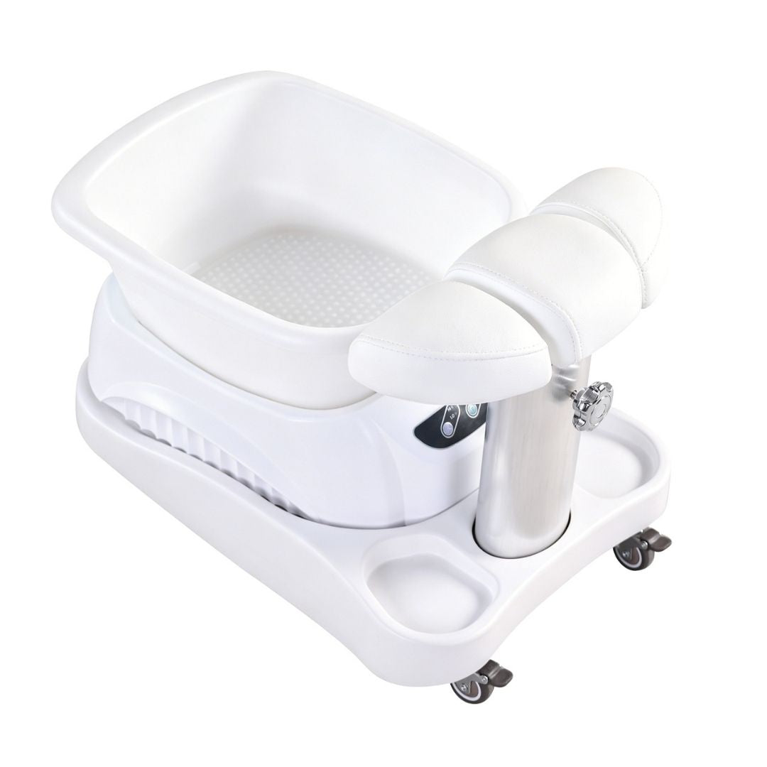 Pedicure Foot Stand - White for Pipeless Pedicure Spa