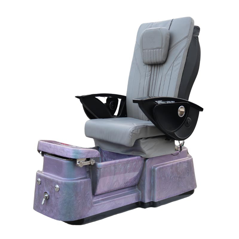 Pedicure Spa Chair - Aurora (Black | Grey | Purple)