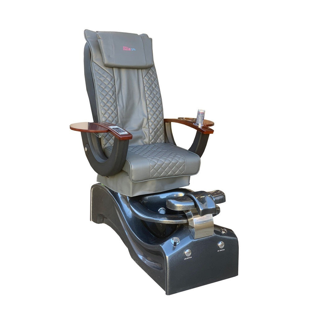 Pedicure Spa Chair - #38 Wood | Grey | Black Pedicure Chair