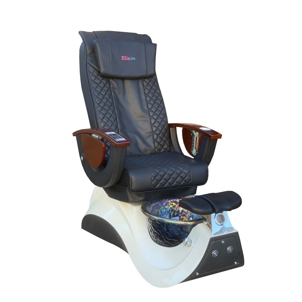 Pedicure Spa Chair - #36 Wood | Black | White Pedicure Chair