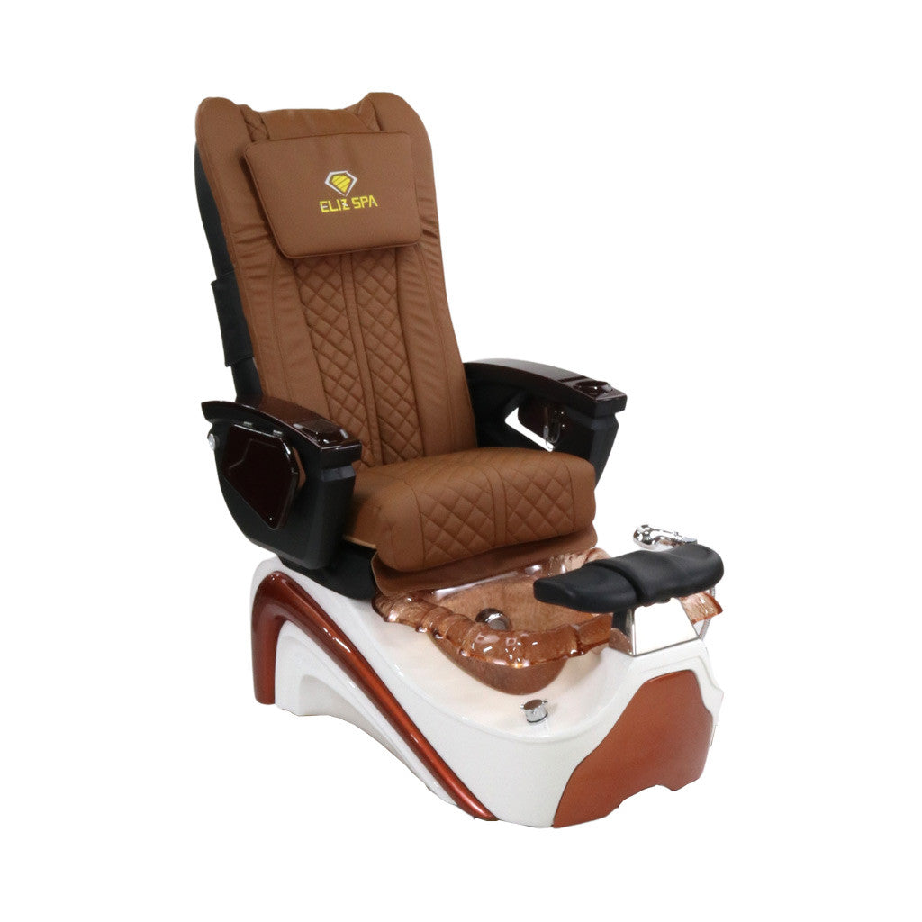 Pedicure Spa Chair - Bronze Wood | Cappuccino | Bronze Pedicure Chair