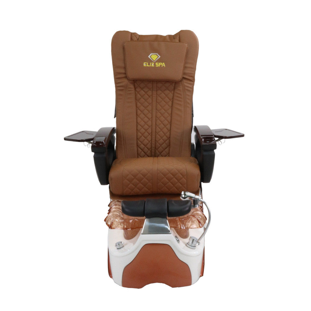 Pedicure Spa Chair - Bronze Wood | Cappuccino | Bronze Pedicure Chair