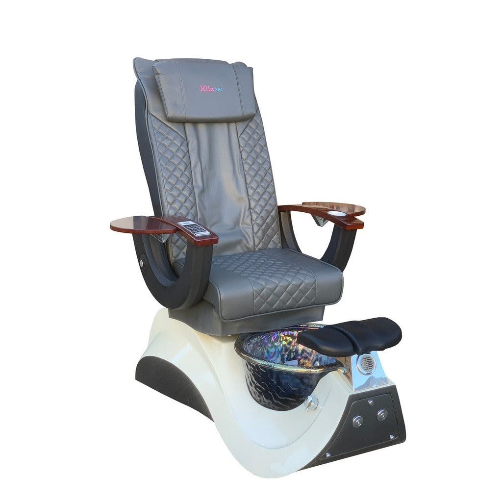 Pedicure Spa Chair - #35 Wood | Grey | White Pedicure Chair