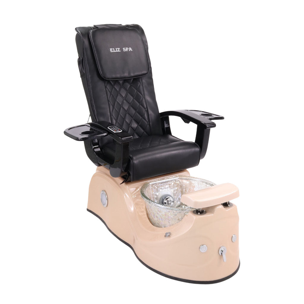 Pedicure Spa Chair - Cloud Black | Black | Pink Pedicure Chair