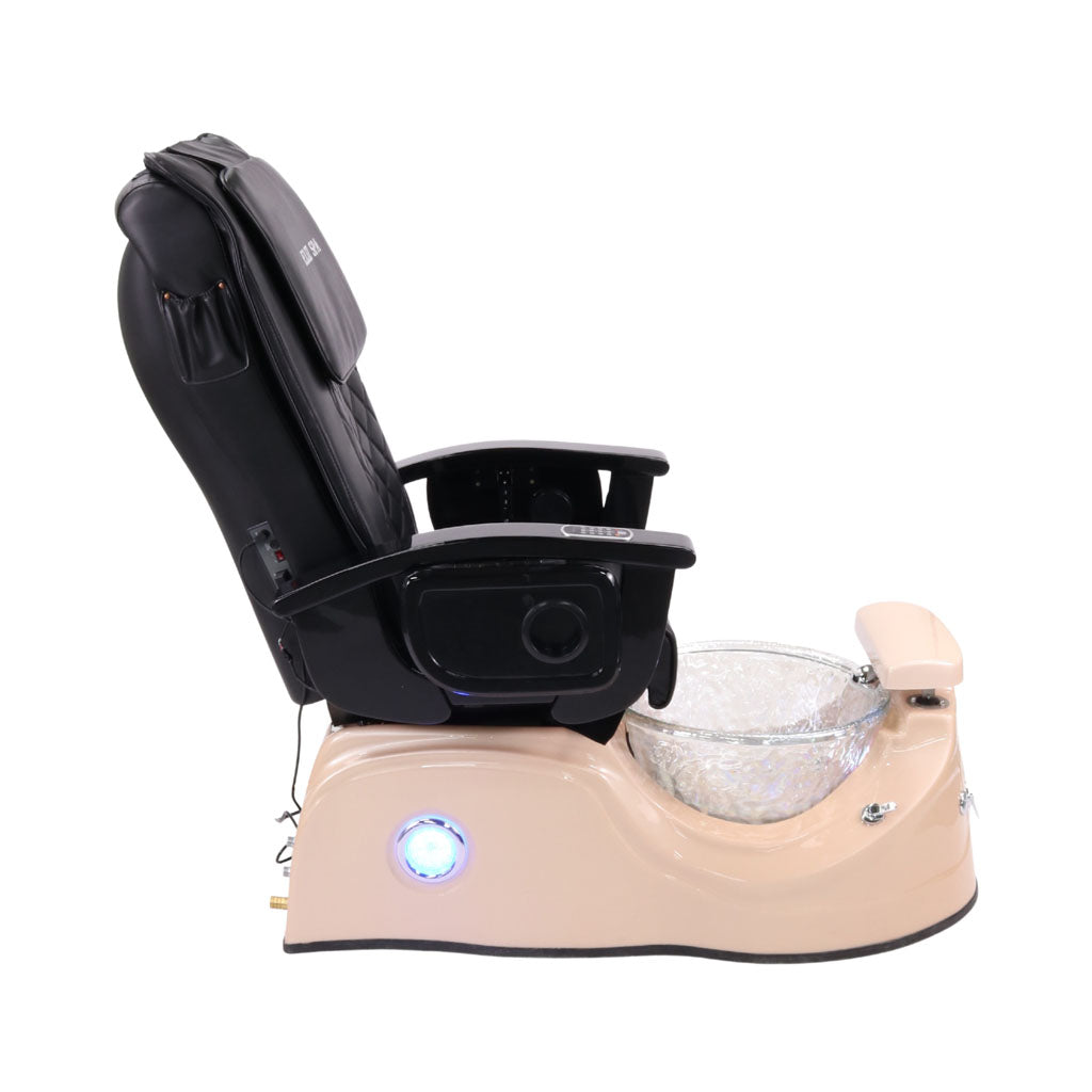 Pedicure Spa Chair - Cloud Black | Black | Pink Pedicure Chair