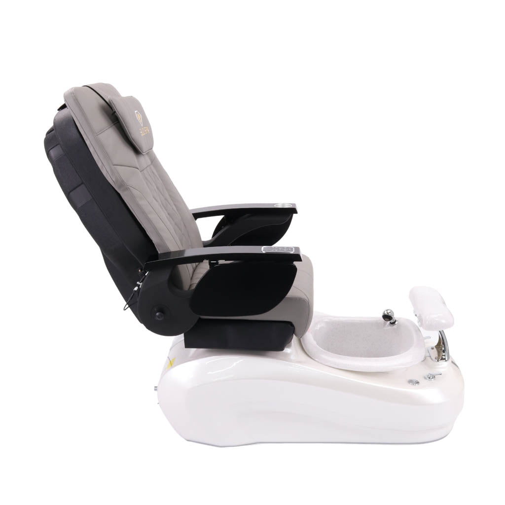 Pedicure Spa Chair - Luxo Black | Grey | White Pedicure Chair