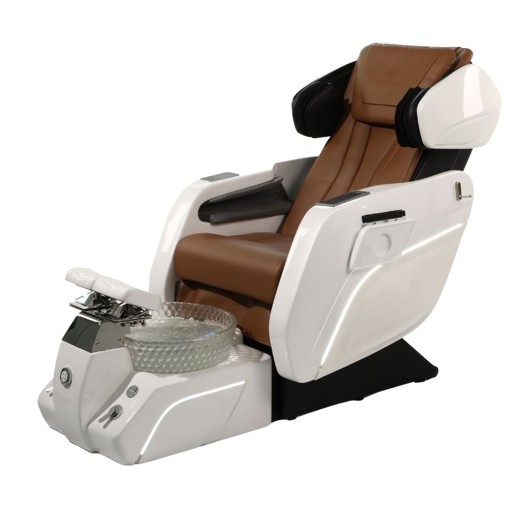 Pedicure Spa Chair -  Luxe (White | Cappuccino | White)