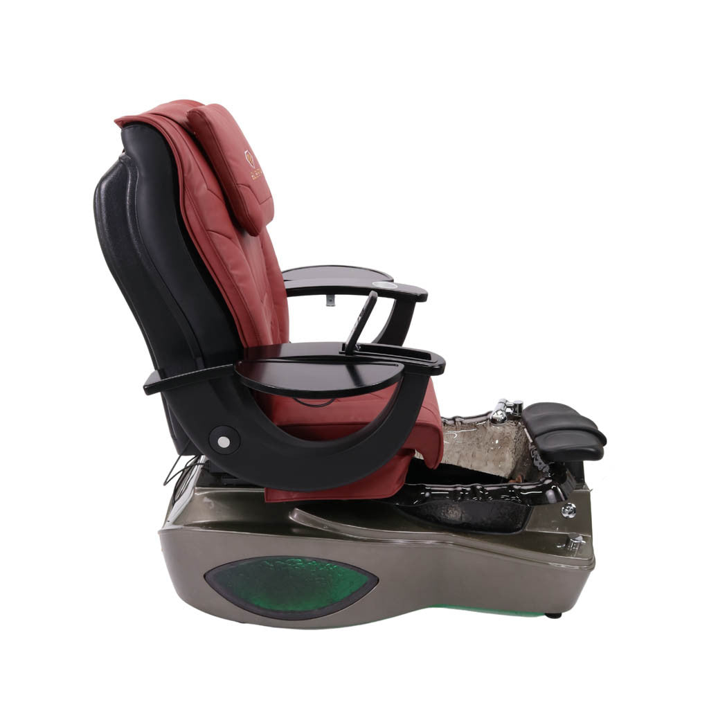 Pedicure Spa Chair - Shadow Black | Burgundy | Dark Grey Pedicure Chair