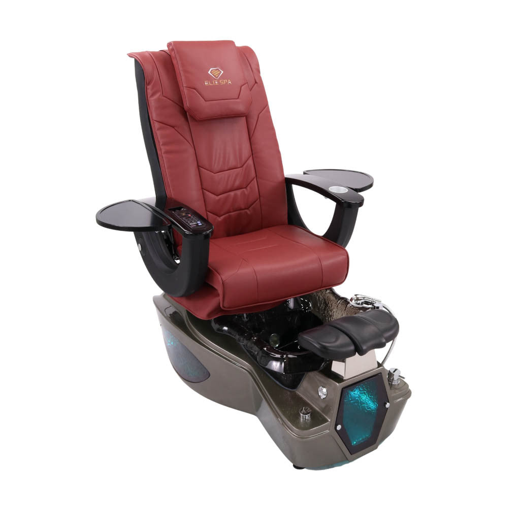 Pedicure Spa Chair - Shadow Black | Burgundy | Dark Grey Pedicure Chair