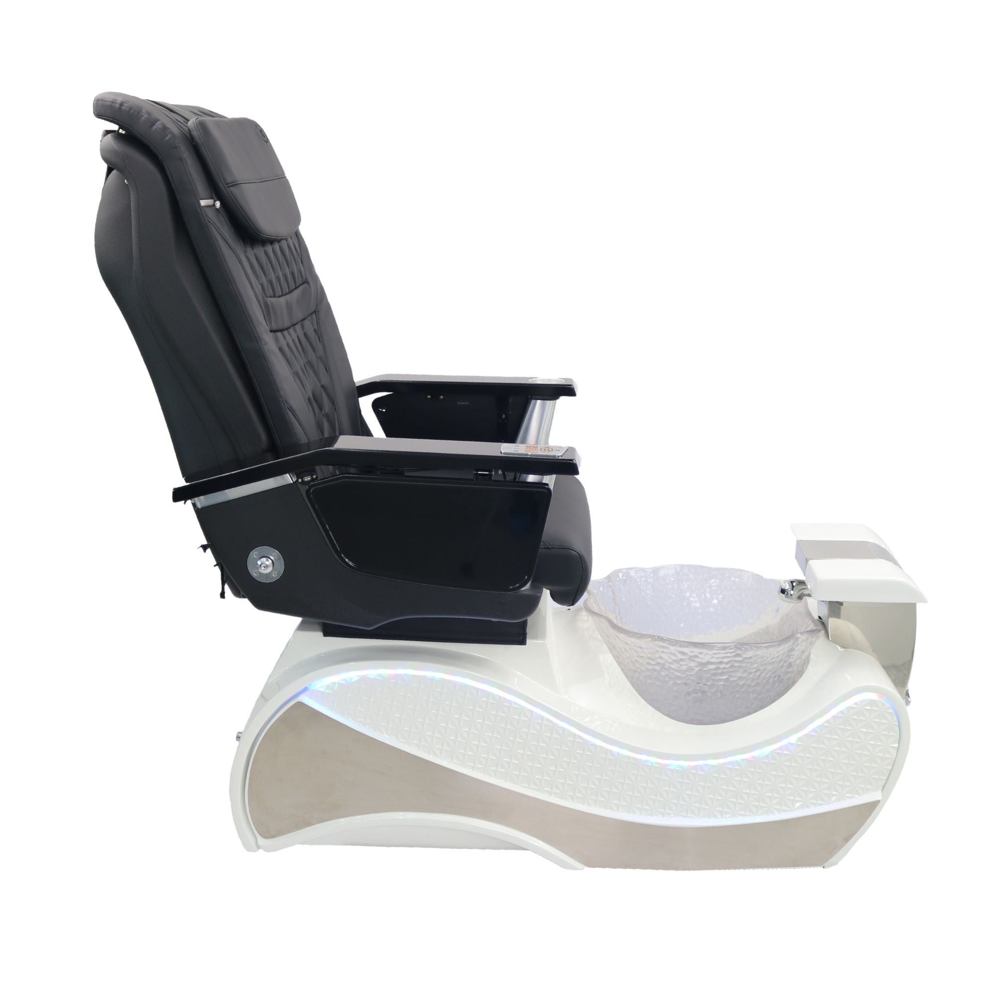 Pedicure Spa Chair - Stella (Black | Black | White)