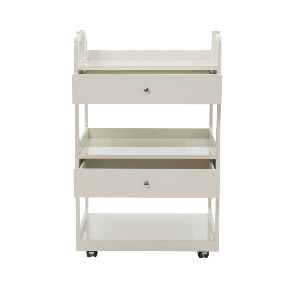 Pedicure Trolley - 3 Tier White Diamond Nail Supplies