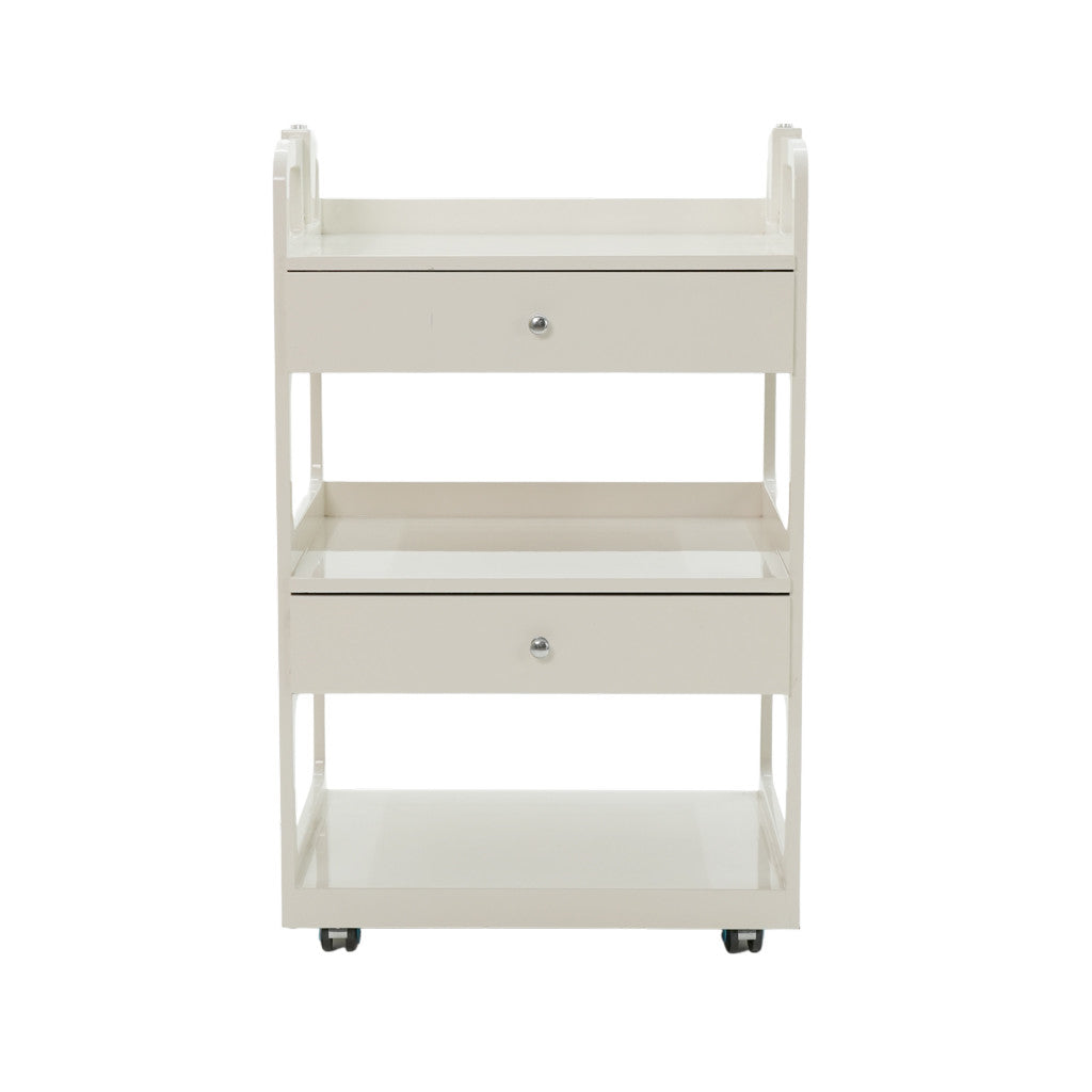 Pedicure Trolley - 3 Tier White Diamond Nail Supplies
