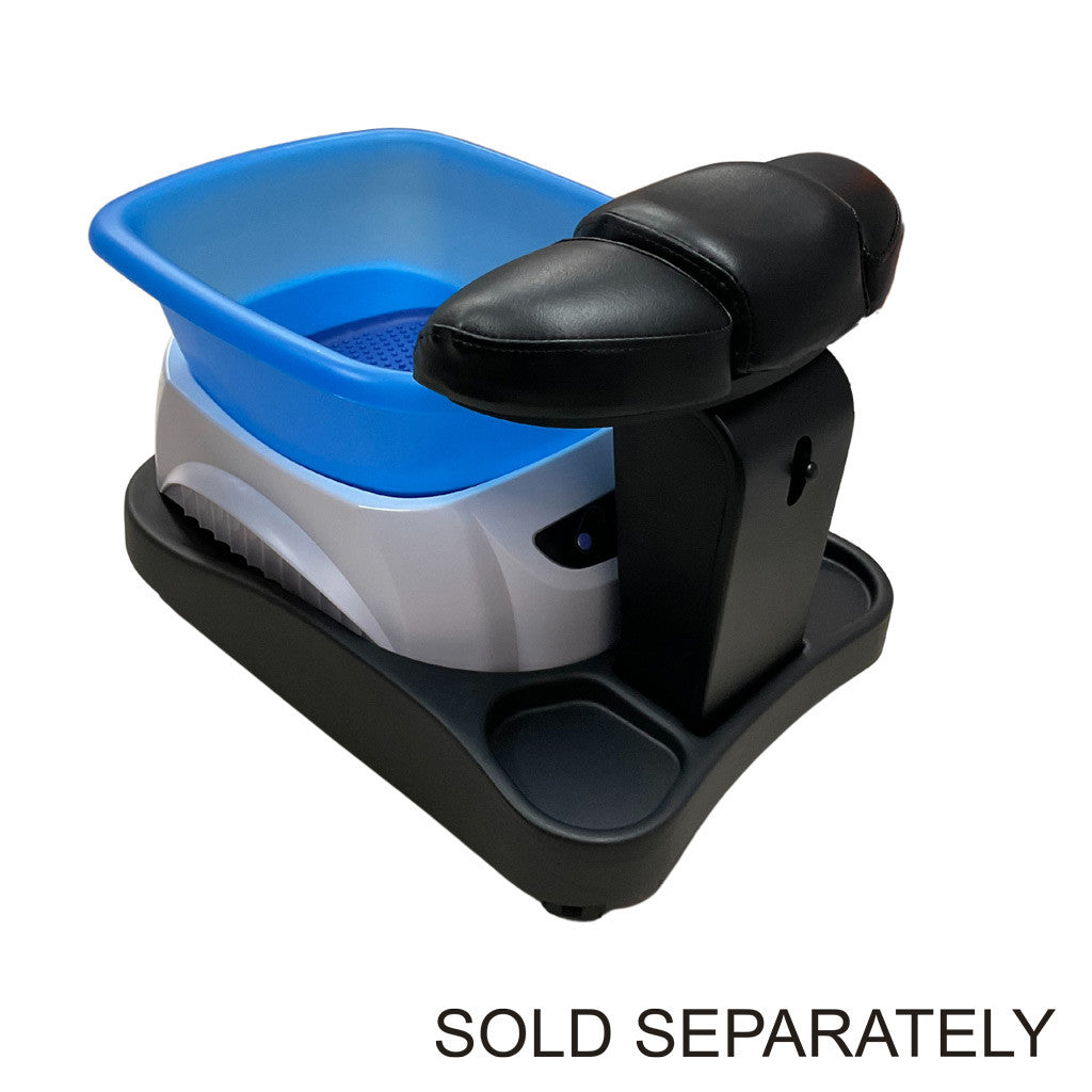 Base & Pedicure Foot Stand - Black Suitable for Pipeless Pedicure Spa Diamond Nail Supplies
