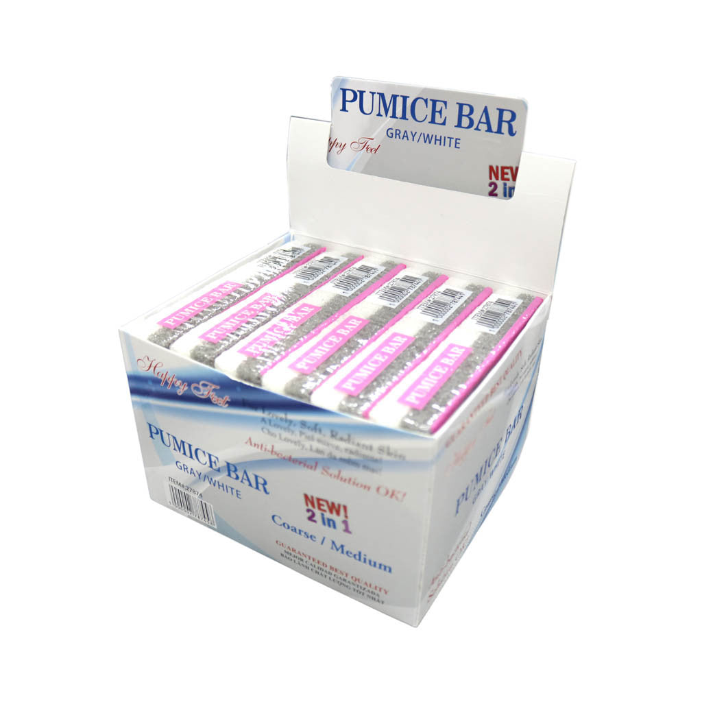 Pumice Bar Gray/White Coarse/Medium Diamond Nail Supplies