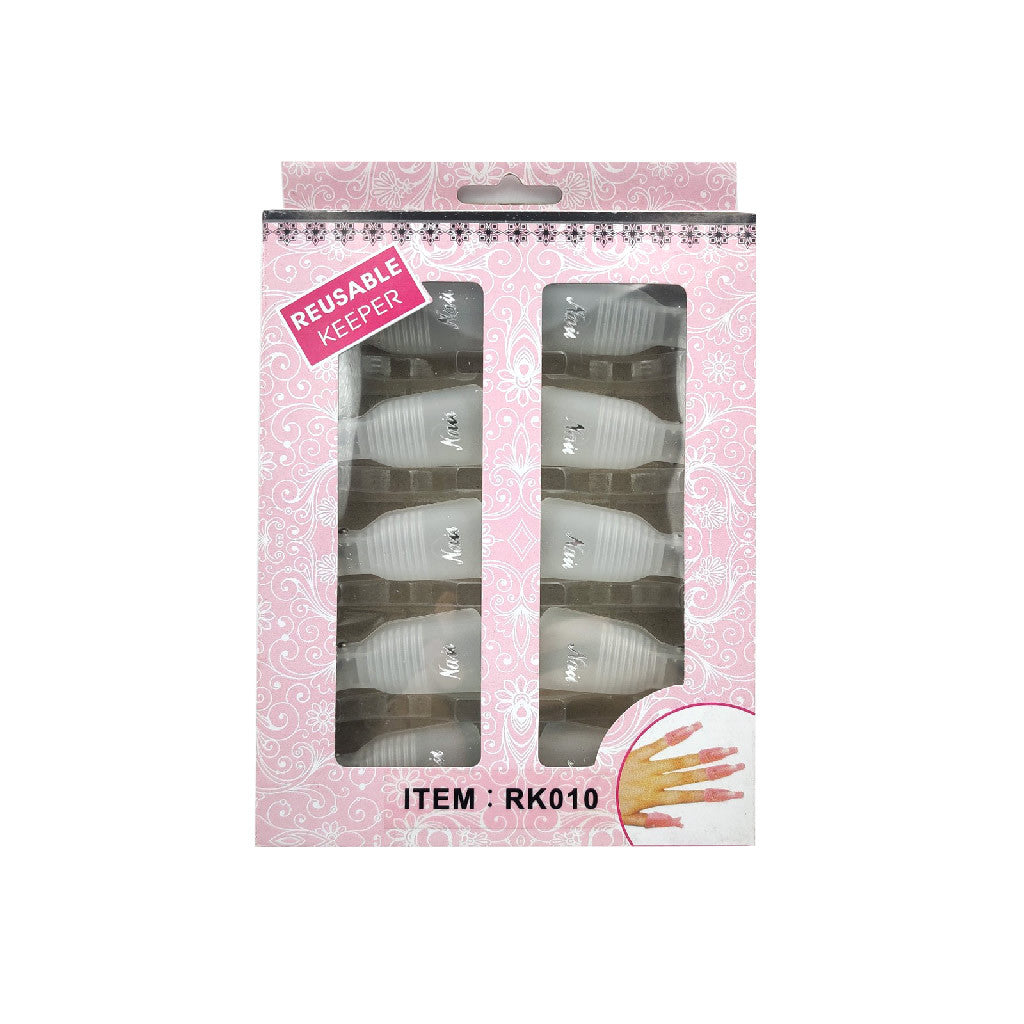 Reusable Keeper Clips For Soaking Nails White Diamond Nail Supplies