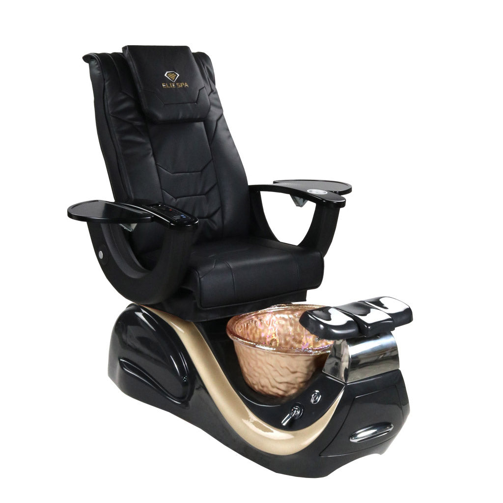Pedicure Spa Chair - Divine Black | Black | Black Pedicure Chair