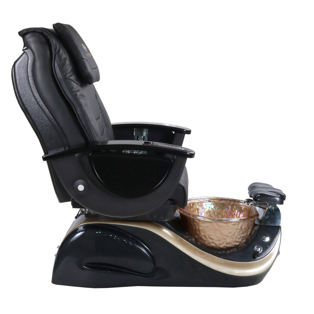 Pedicure Spa Chair - Divine Black | Black | Black Pedicure Chair